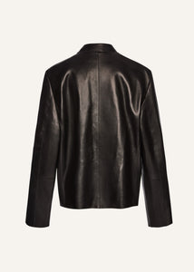 PF25 LEATHER 01 SHIRT BLACK