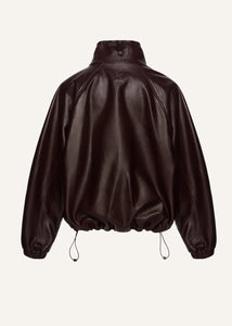 PF25 LEATHER 08 JACKET BURGUNDY