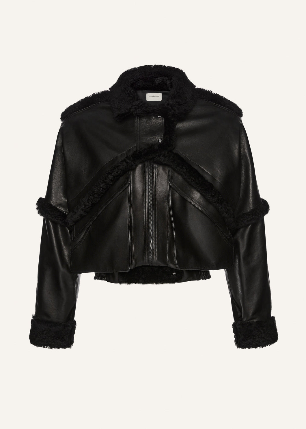 PF25 LEATHER 10 JACKET BLACK