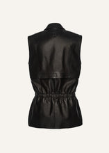 Load image into Gallery viewer, PF25 LEATHER 13 VEST BLACK
