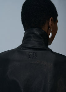 PF25 LEATHER 13 VEST BLACK