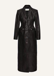 PF25 LEATHER 15 COAT BLACK
