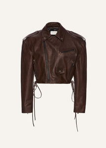PF25 LEATHER 19 JACKET BROWN