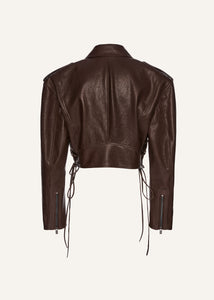 PF25 LEATHER 19 JACKET BROWN