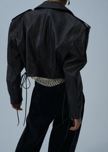 PF25 LEATHER 19 JACKET BROWN