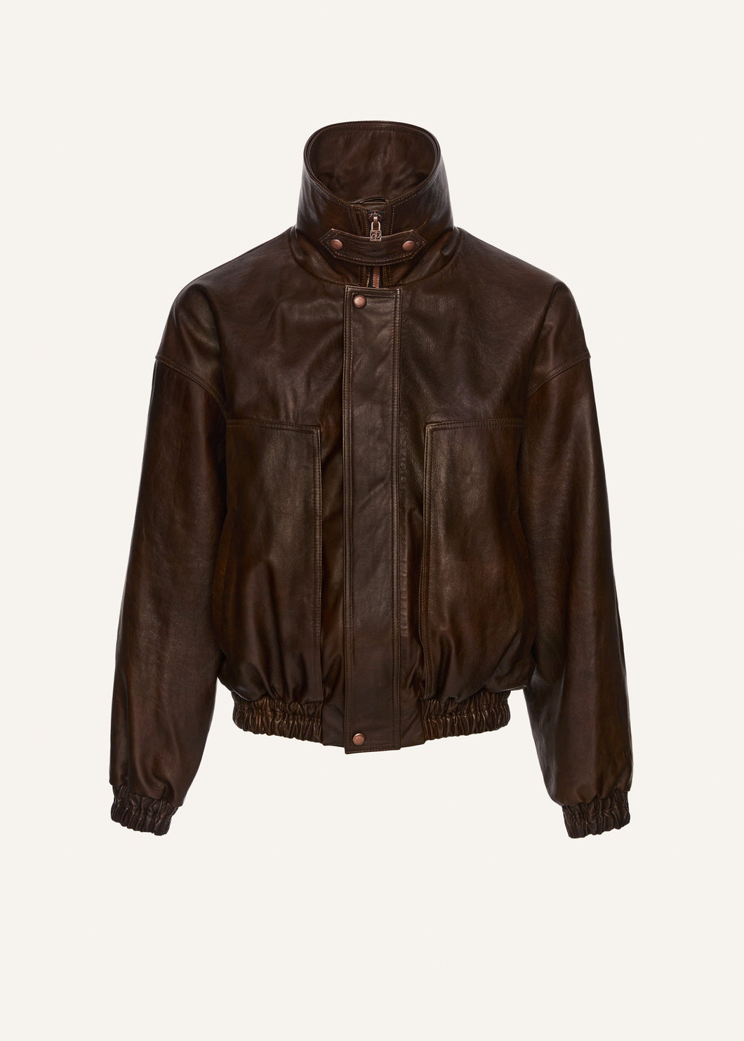 PF25 LEATHER 20 JACKET BROWN