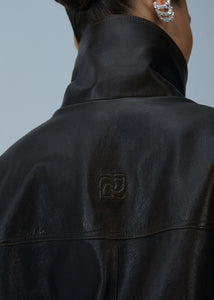 PF25 LEATHER 20 JACKET BROWN