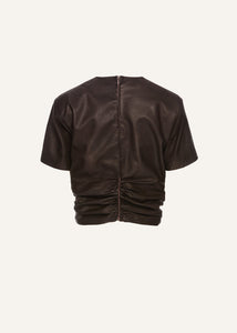 PF25 LEATHER 22 TOP BROWN