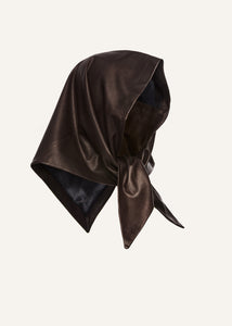 PF25 LEATHER 26 SCARF BROWN