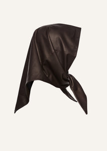 PF25 LEATHER 26 SCARF BROWN