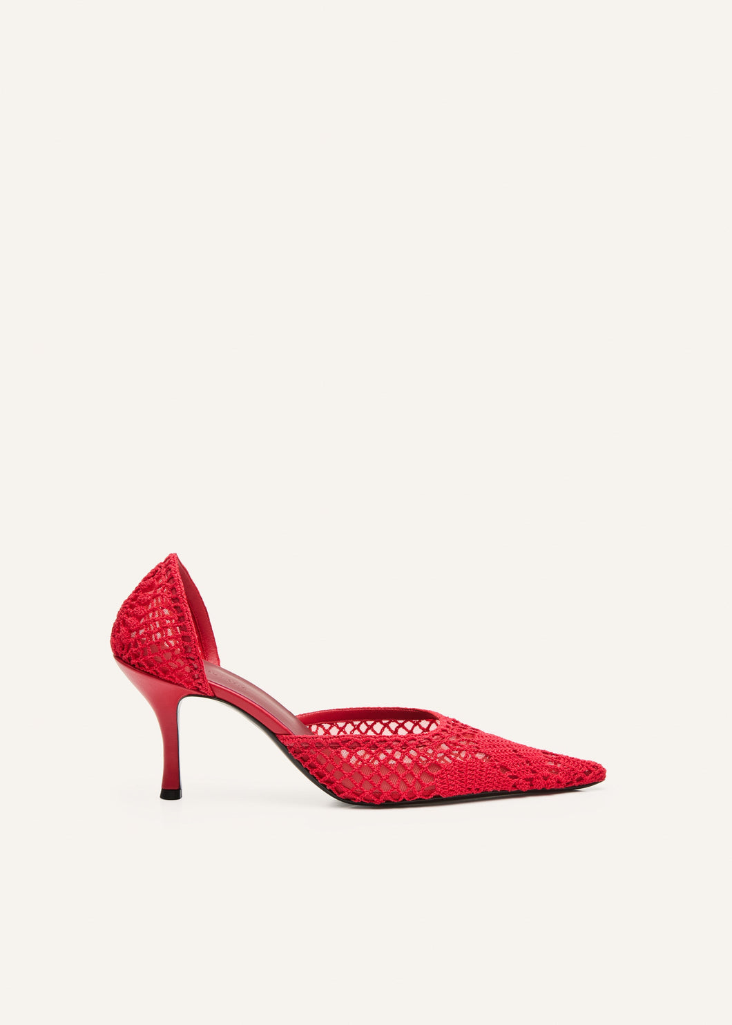 PF25 PUMPS CROCHET RED