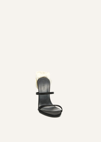PF25 SANDALS SATIN CREAM FLOWER