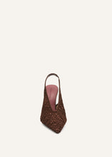 Load image into Gallery viewer, PF25 SLINGBACK CROCHET BROWN
