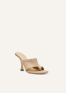PF25 THONG SANDALS LEATHER NUDE
