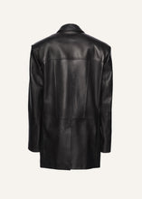 Load image into Gallery viewer, Leather car jacket in black
