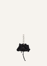 Load image into Gallery viewer, Small Magda bag pearl strap in black crochet
