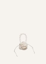 Load image into Gallery viewer, Small Magda bag pearl strap in cream crochet
