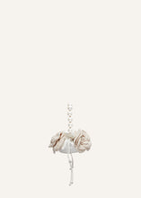 Load image into Gallery viewer, Small Magda bag pearl strap in cream crochet
