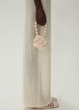 Load image into Gallery viewer, Small Magda bag pearl strap in cream crochet
