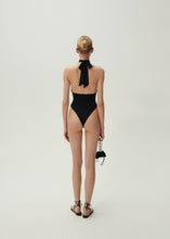 Load image into Gallery viewer, Halterneck bodysuit in black
