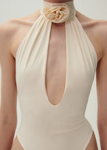 Load image into Gallery viewer, Halterneck bodysuit in cream
