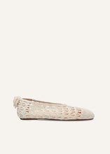 Load image into Gallery viewer, RE24 BALLET FLATS CROCHET CREAM
