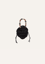 Load image into Gallery viewer, Magda bag beads strap in black crochet
