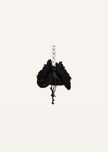 Load image into Gallery viewer, Magda bag pearl strap in black crochet
