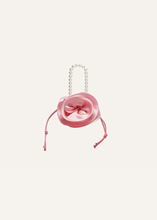 Load image into Gallery viewer, Magda bag pearl strap in pink satin
