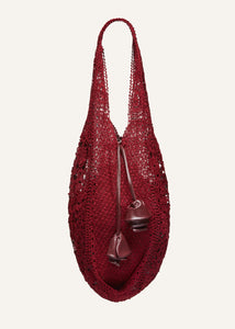 RE25 CROCHET BAG BURGUNDY