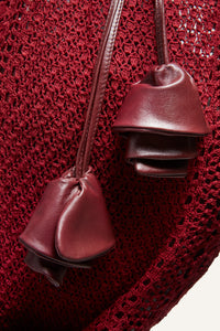 RE25 CROCHET BAG BURGUNDY