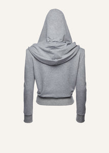 Babouchka style hoodie in grey