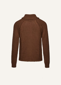 RE25 KNITWEAR 10 SWEATER LIGHT BROWN