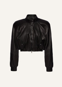 RE25 LEATHER 01 JACKET BLACK