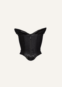 RE25 LEATHER 09 CORSET BLACK