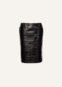 RE25 LEATHER 16 SKIRT BLACK