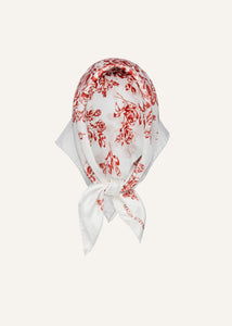 RE25 SCARF 05 WHITE PRINT