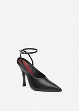 Load image into Gallery viewer, RE26 ANKLE STRAP PUMPS BLACK LEATHER
