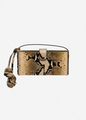RE26 APOLONIA BAG BEIGE SNAKE LEATHER