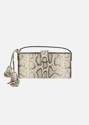 RE26 APOLONIA BAG GREY SNAKE LEATHER