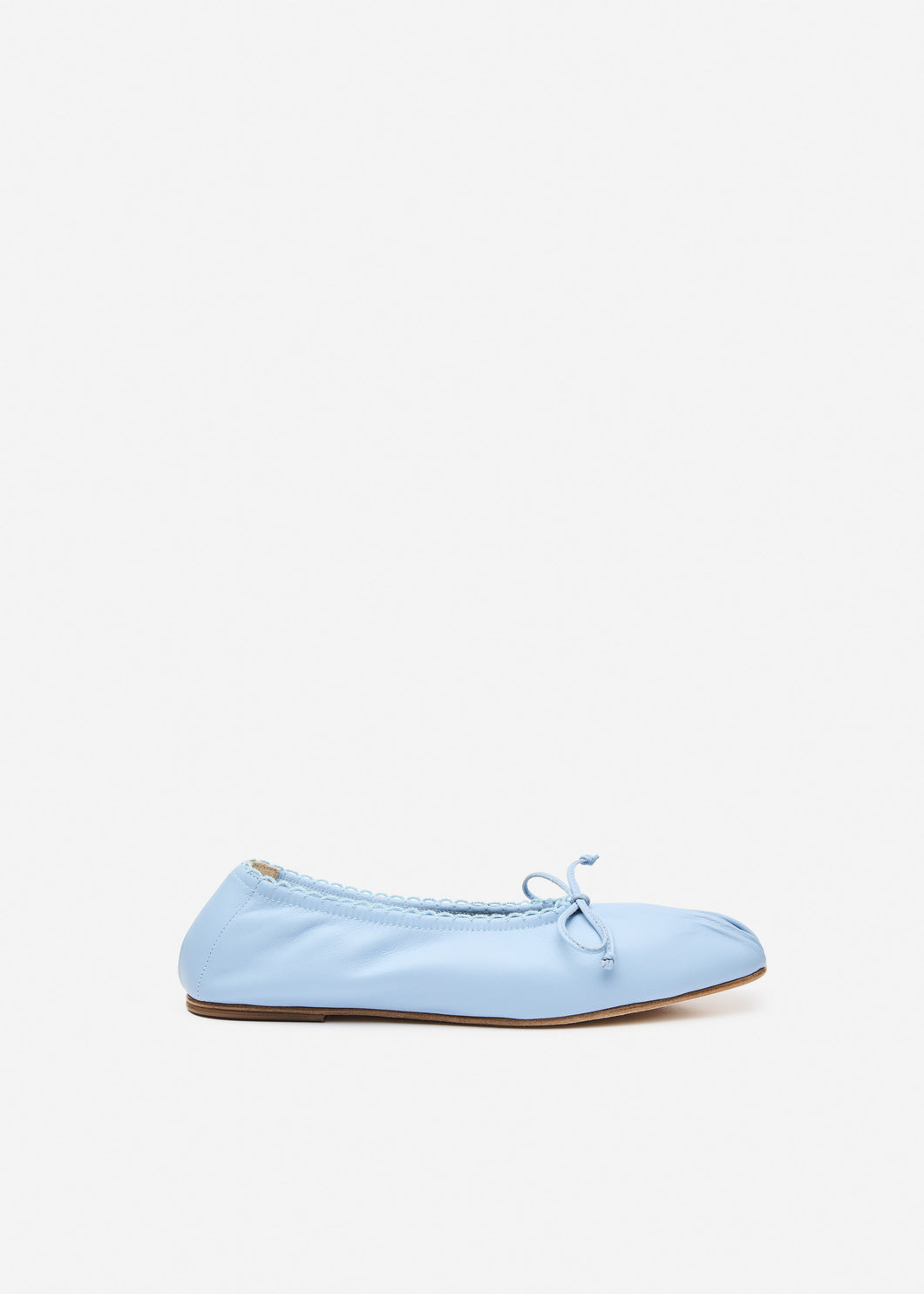 RE26 BALLET FLATS BLUE LEATHER