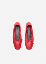 Load image into Gallery viewer, RE26 BALLET FLATS RED LEATHER
