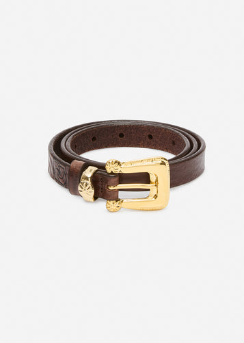 RE26 BELT 01 BROWN GOLD