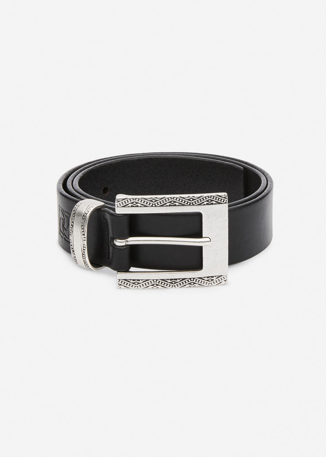 RE26 BELT 02 BLACK SILVER