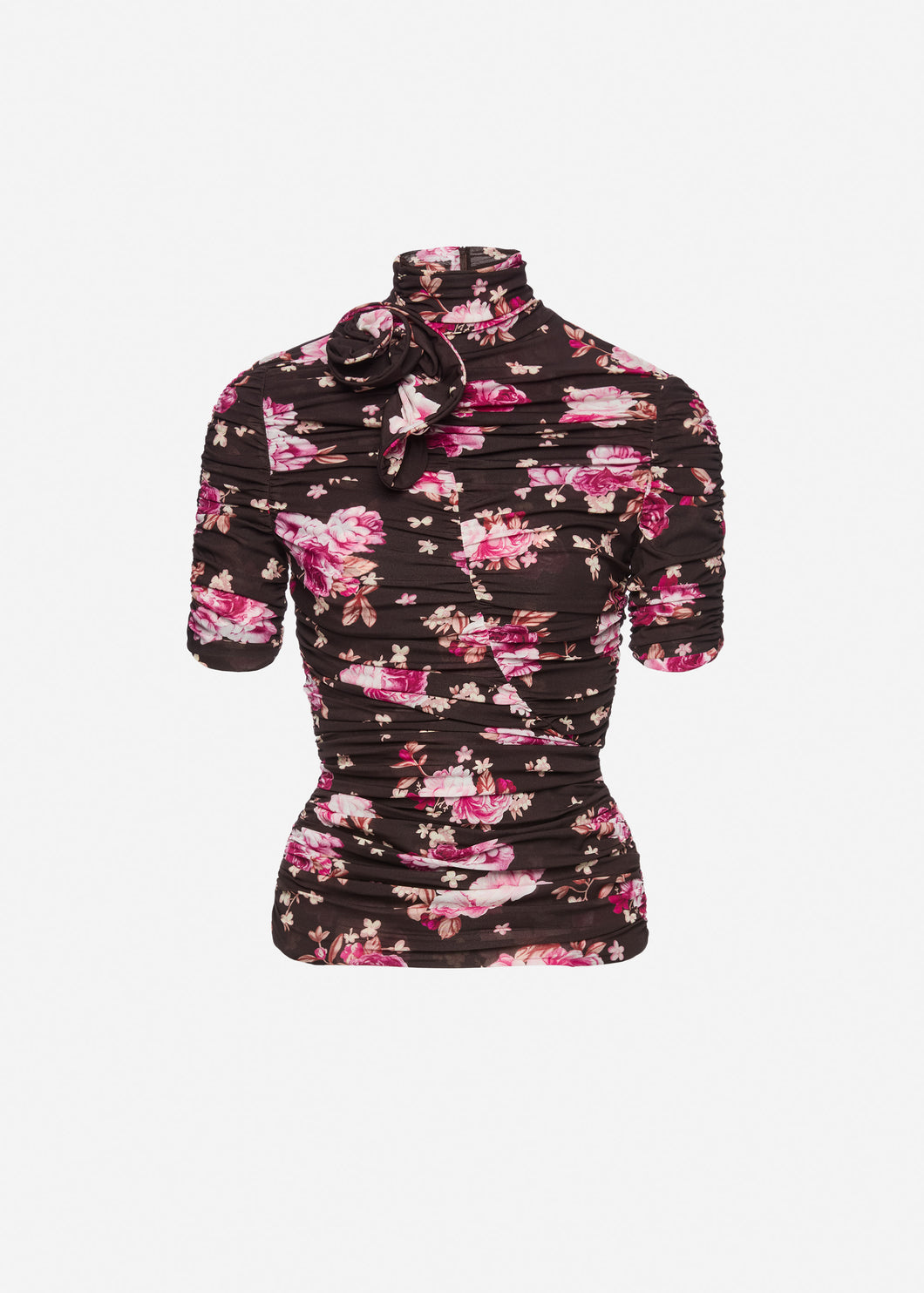 RE26 BLOUSE 06 BROWN PRINT