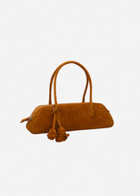 Load image into Gallery viewer, RE26 BRIGITTE TRAPEZE SUEDE DARK CARAMEL
