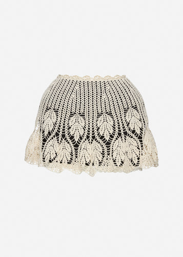 RE26 CROCHET 01 SKIRT CREAM