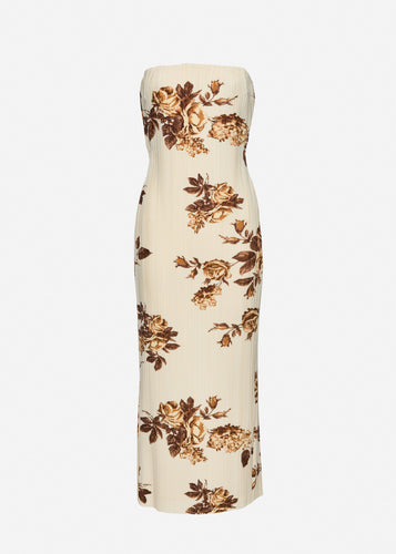 RE26 DRESS 24 CREAM PRINT