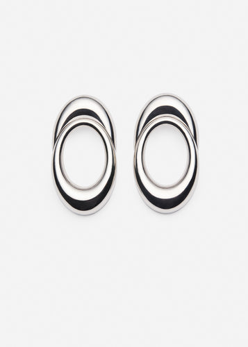 RE26 EARRINGS 13 RHODIUM