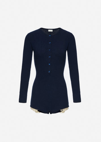 RE26 KNITWEAR 01 BODYSUIT NAVY